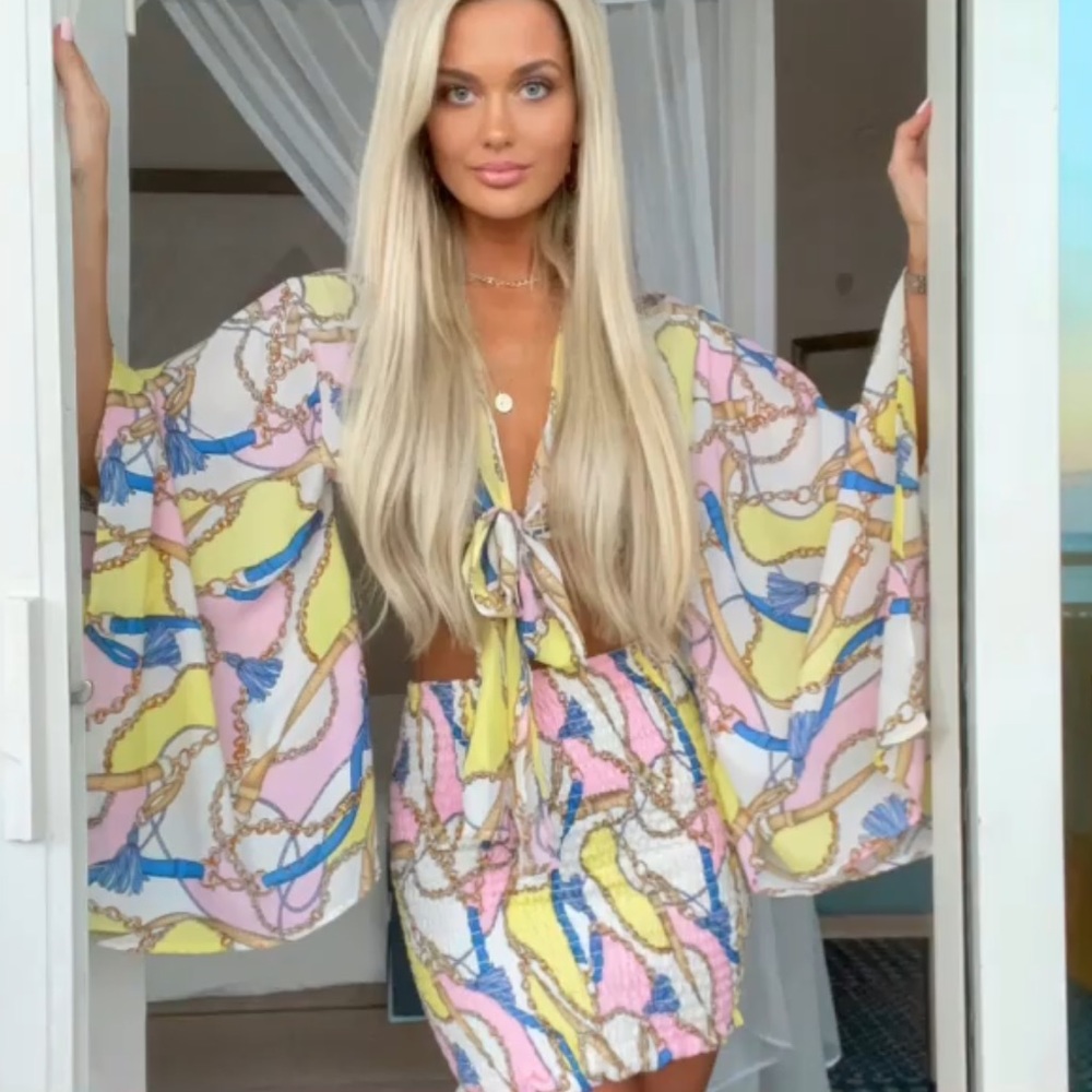 Two piece colorful set
